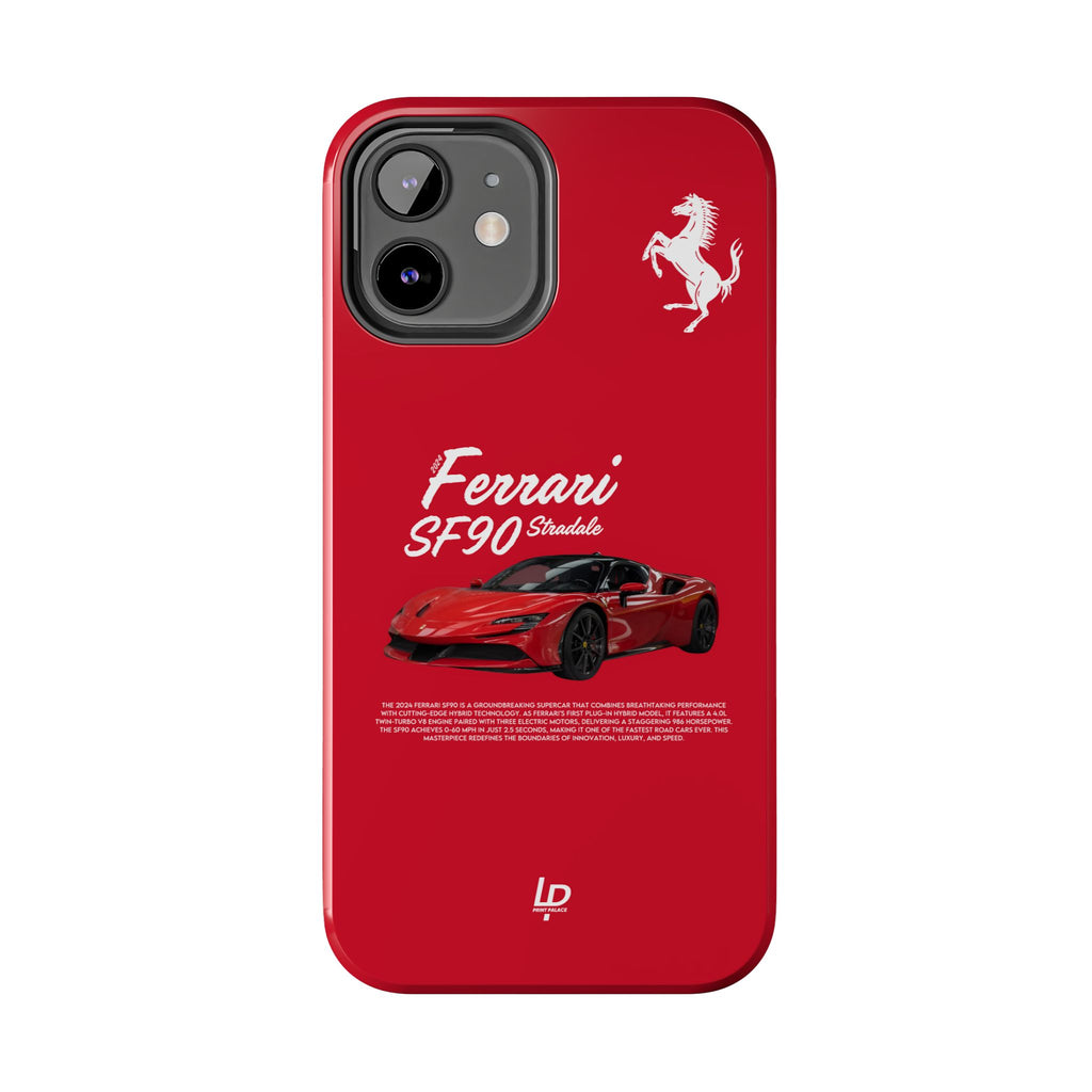 Ferrari SF90 Stradale “Red" iPhone Case