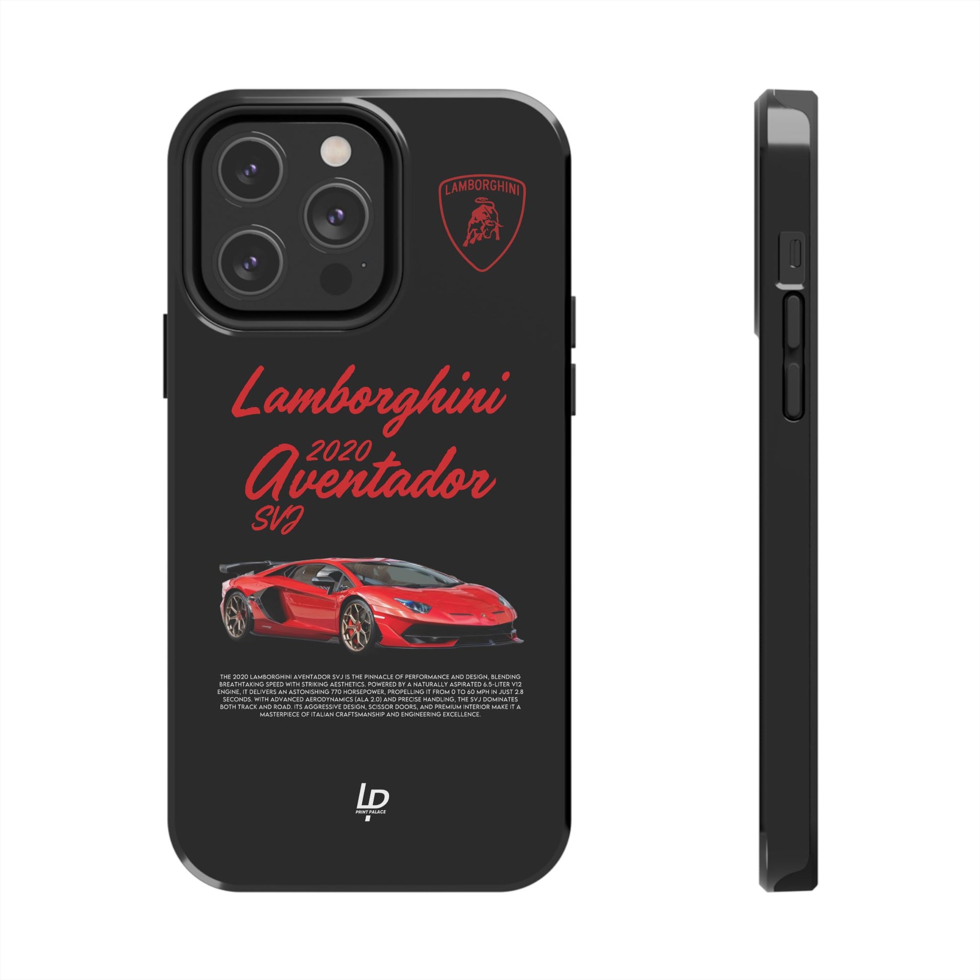 Lamborghini Aventador SVJ "Black" iPhone Case