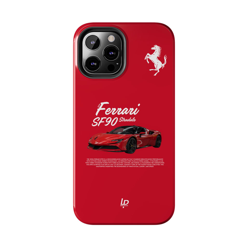 Ferrari SF90 Stradale “Red" iPhone Case