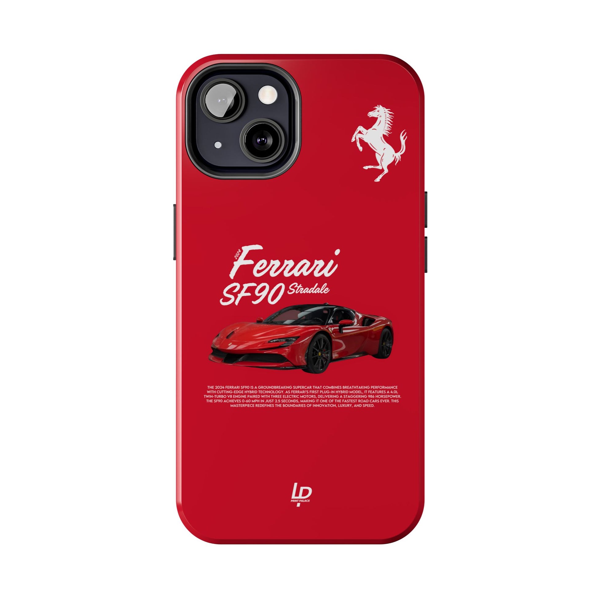 Ferrari SF90 Stradale “Red" iPhone Case