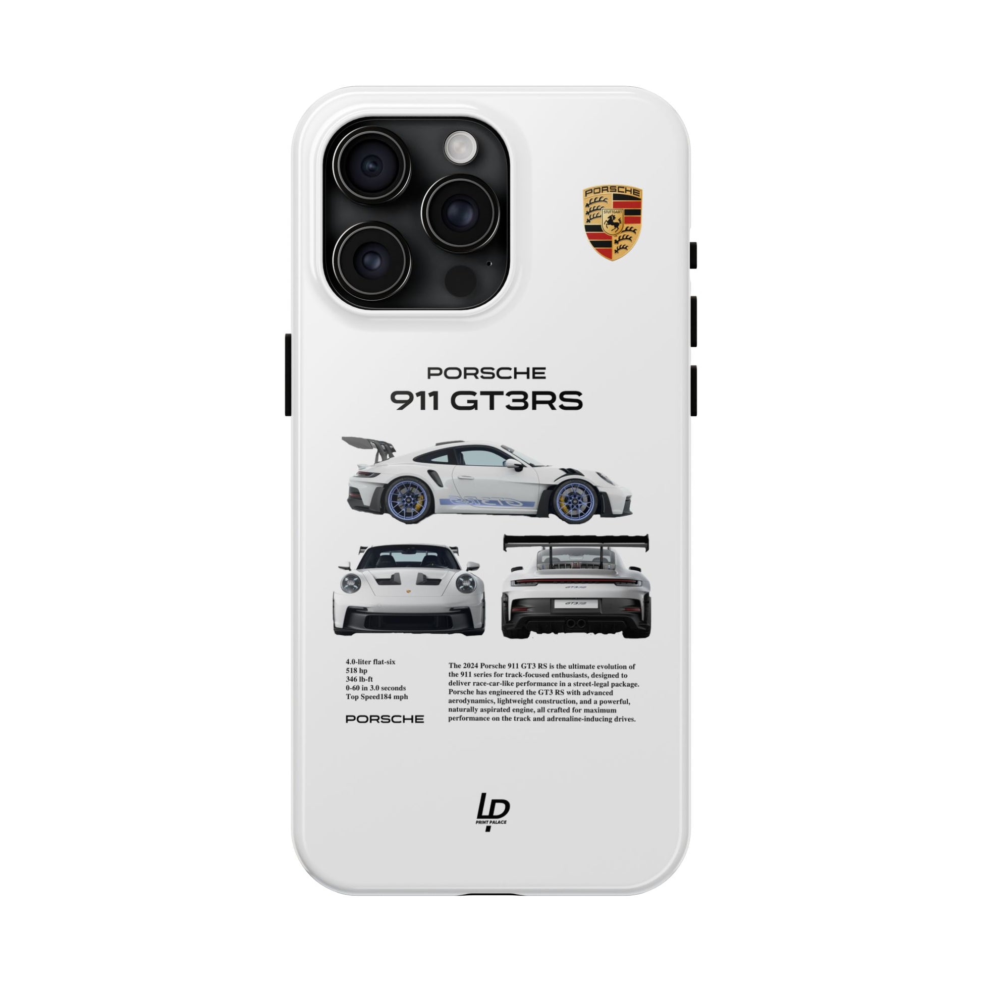 Porsche 911 GT3 RS "White" iPhone Case
