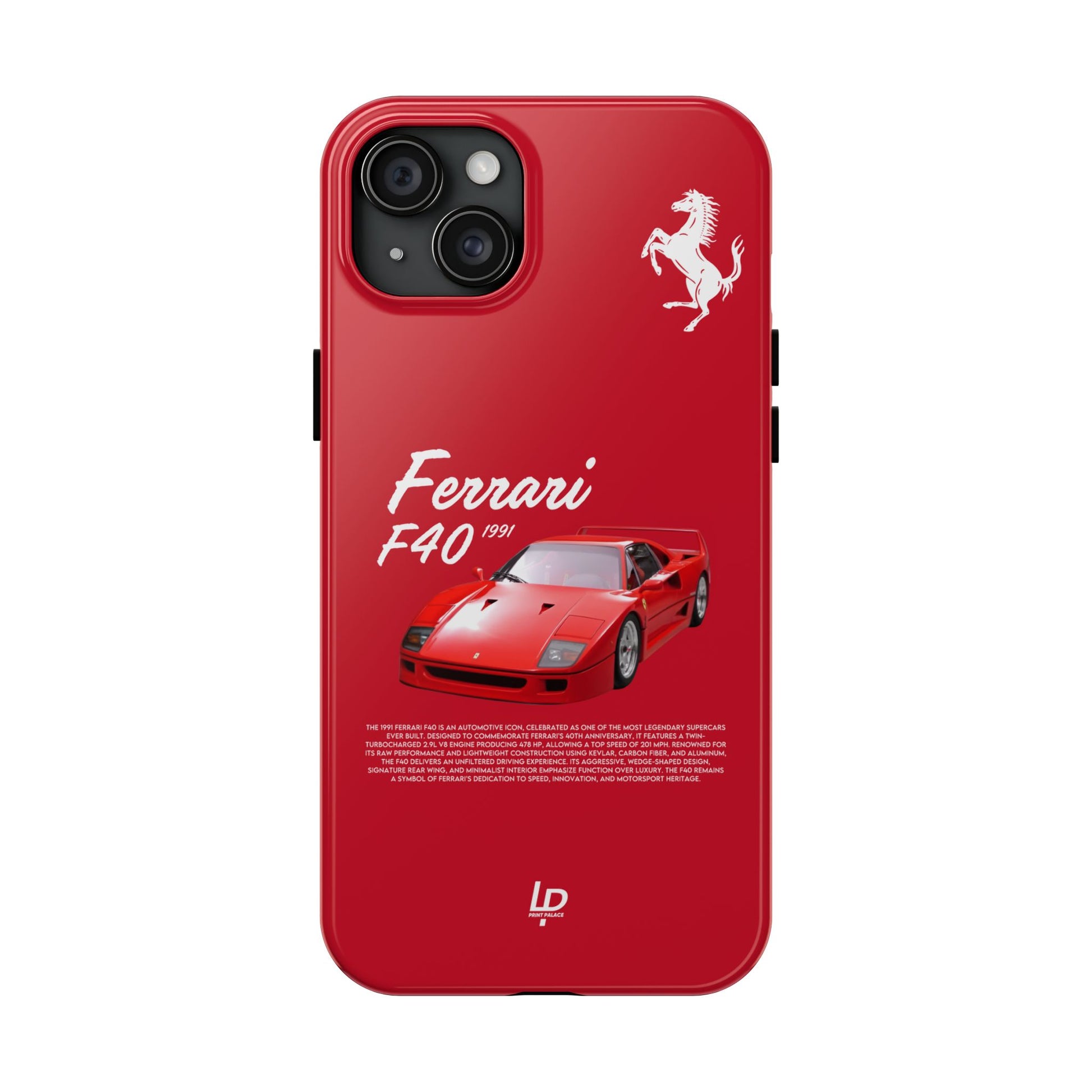 Ferrari F40 “Red" iPhone Case