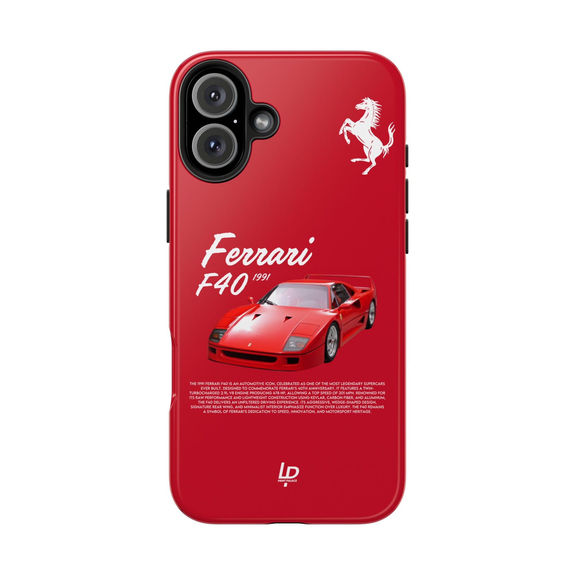 Ferrari F40 “Red" iPhone Case