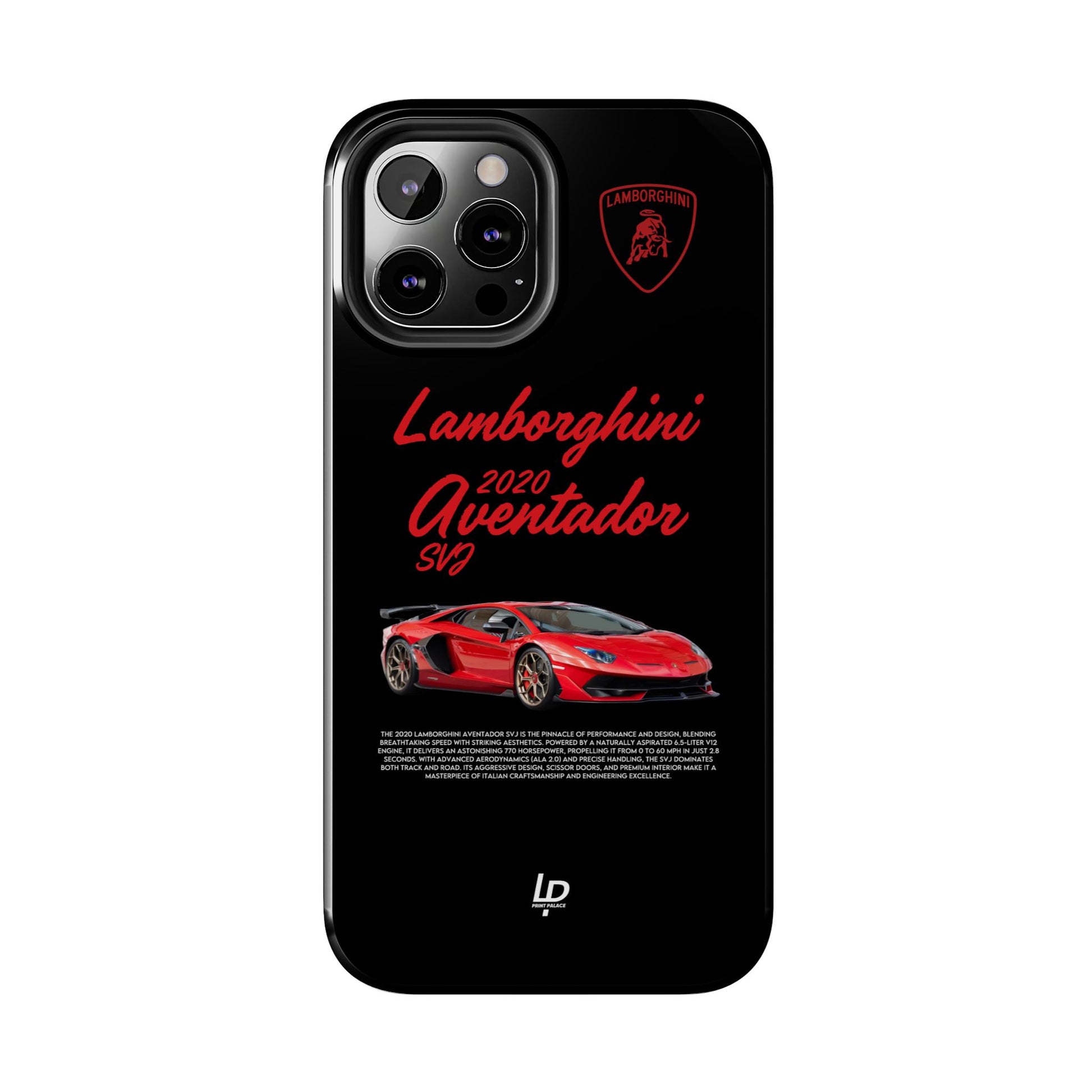 Lamborghini Aventador SVJ "Black" iPhone Case