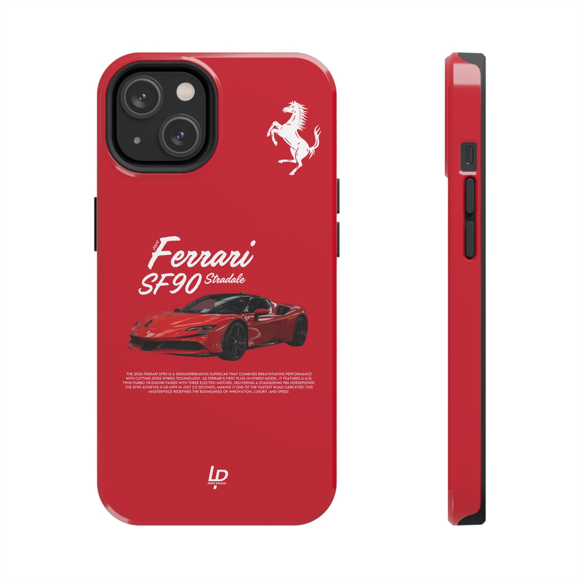 Ferrari SF90 Stradale “Red" iPhone Case