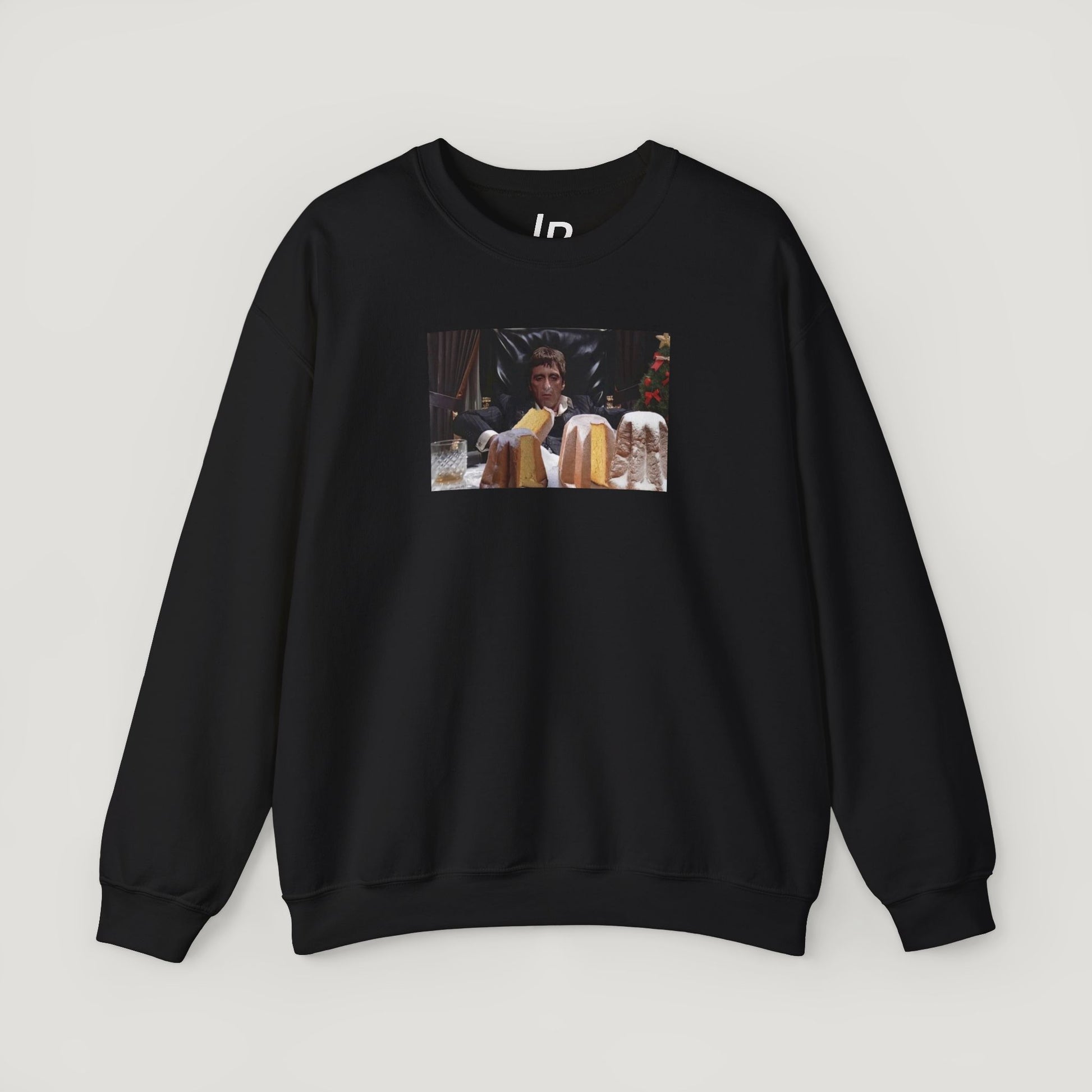 A Tony Montana Italian Christmas Crewneck Sweater