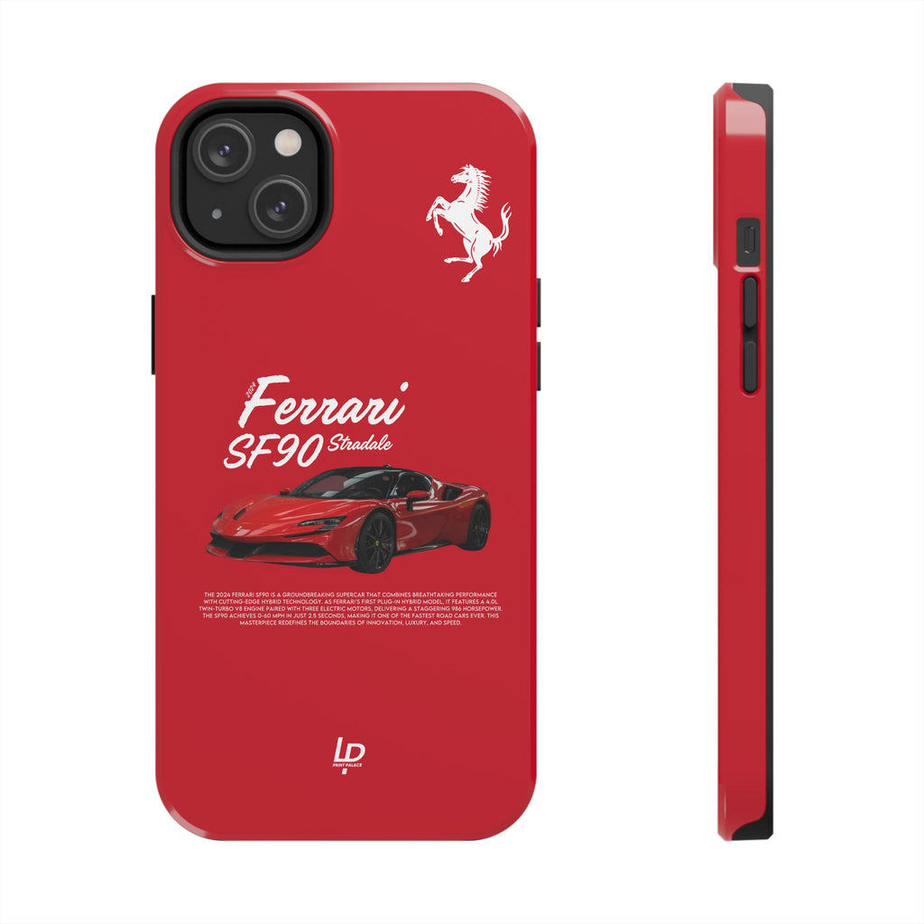 Ferrari SF90 Stradale “Red" iPhone Case