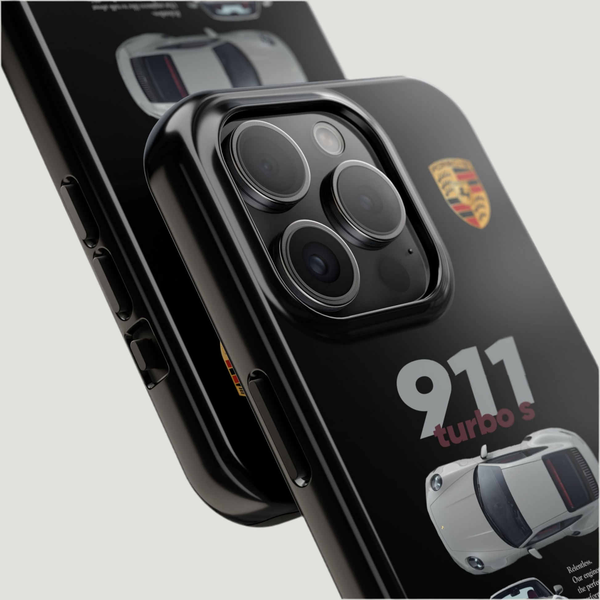 Porsche 911 turbo s "Black" iPhone Case