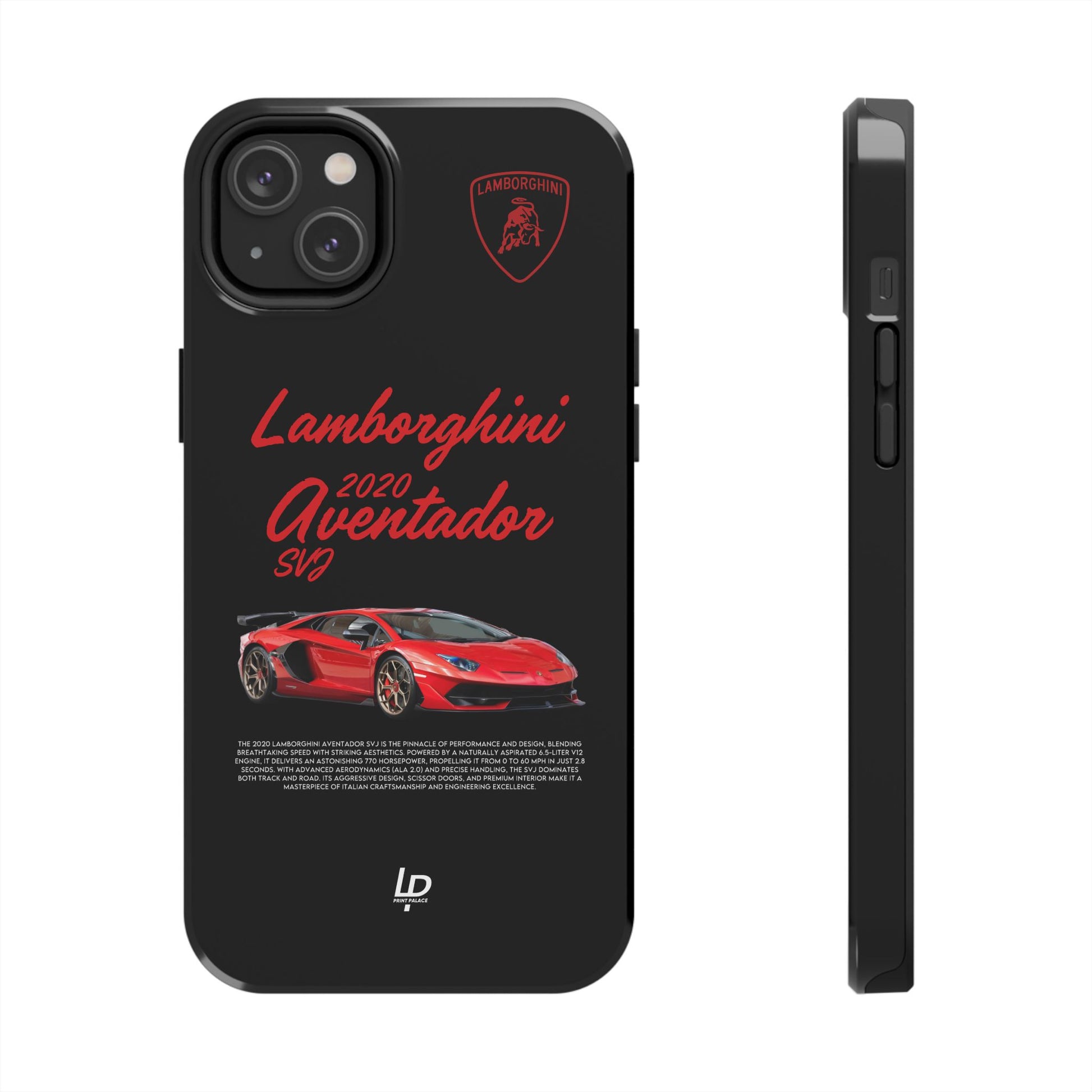 Lamborghini Aventador SVJ "Black" iPhone Case