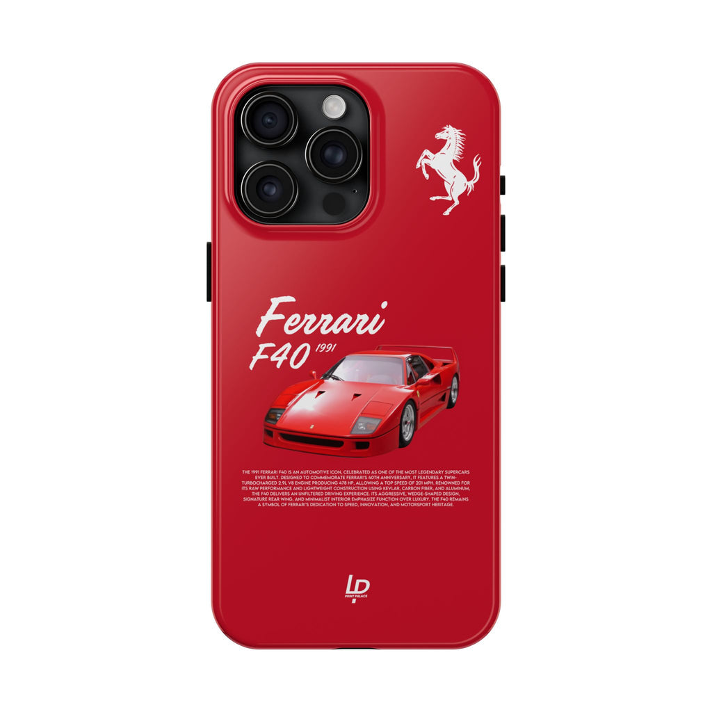 Ferrari F40 “Red" iPhone Case