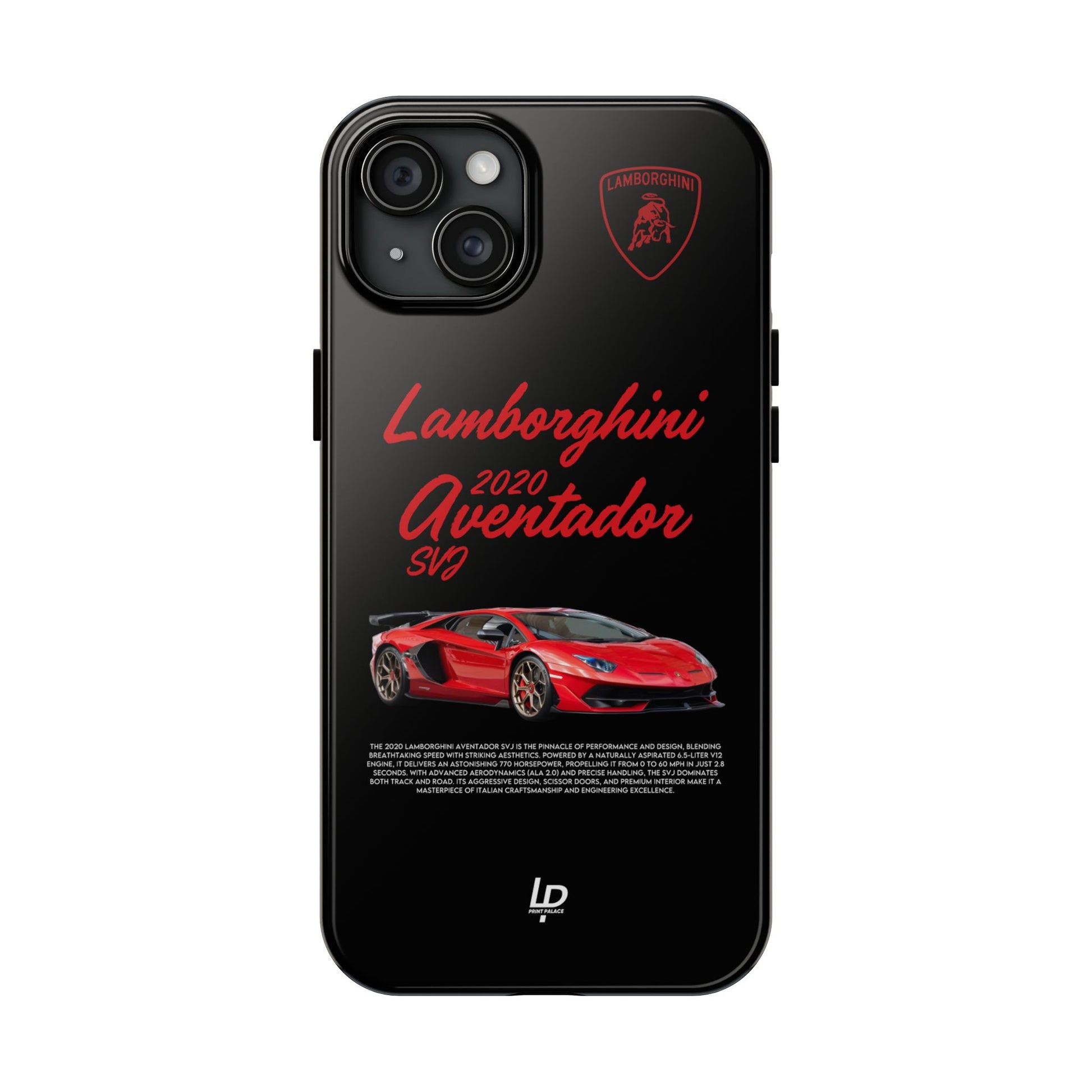 Lamborghini Aventador SVJ "Black" iPhone Case