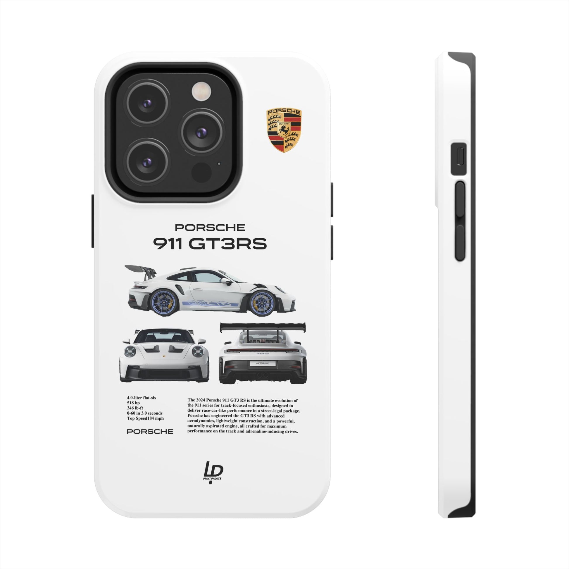 Porsche 911 GT3 RS "White" iPhone Case