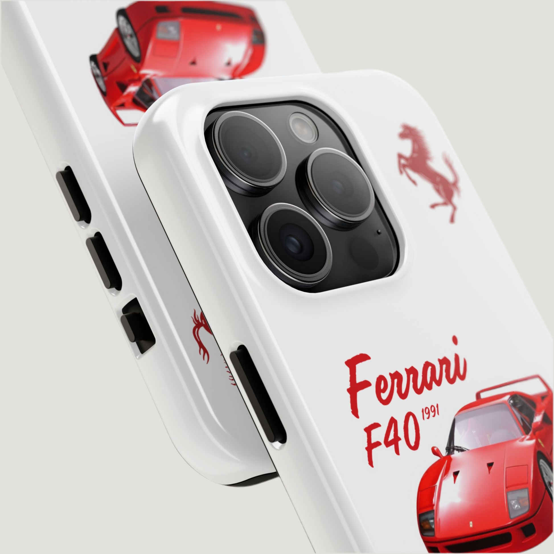Ferrari F40 "White" iPhone Case