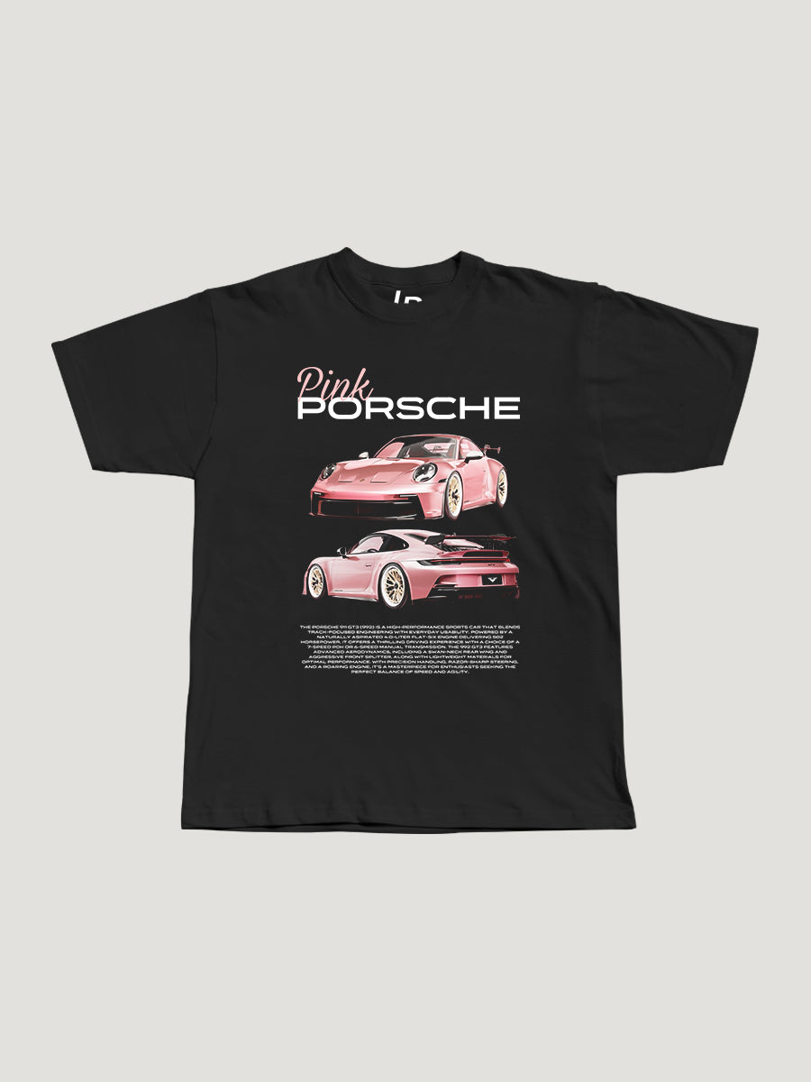 "Pink" Porsche 911 GT3 Tee (Front Print)