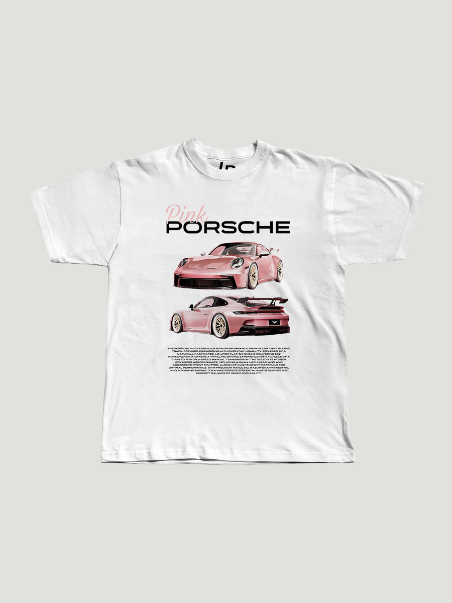 "Pink" Porsche 911 GT3 Tee (Front Print)