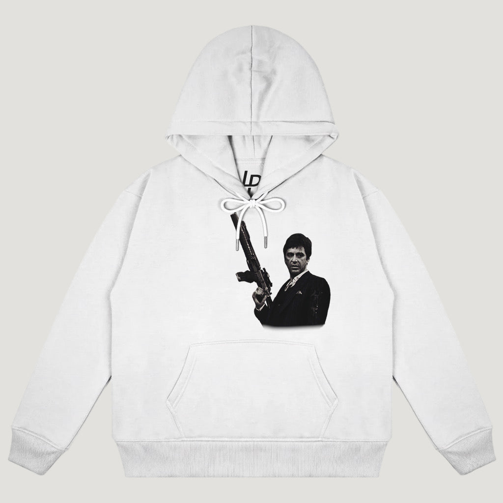 Tony Montana Machine Gun Hoodie